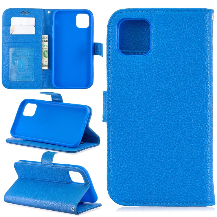 For iPhone 11 Lychee Texture Horizontal Flip Leather Case with Holder & Card Slots & Wallet & Photo Frame
