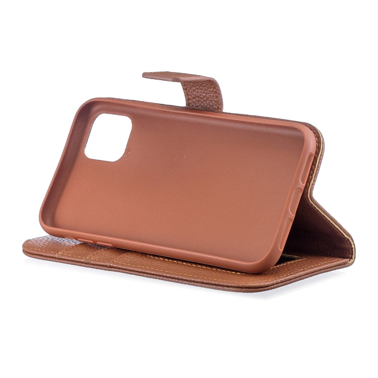 For iPhone 11 Lychee Texture Horizontal Flip Leather Case with Holder & Card Slots & Wallet & Photo Frame