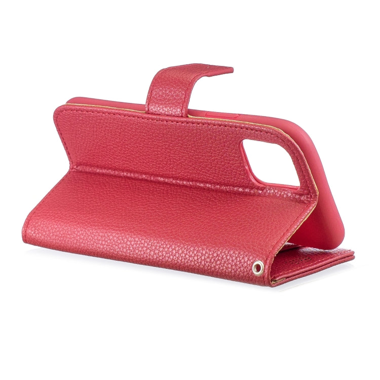 For iPhone 11 Pro Lychee Texture Horizontal Flip Leather Casewith Holder & Card Slots & Wallet & Photo Frame