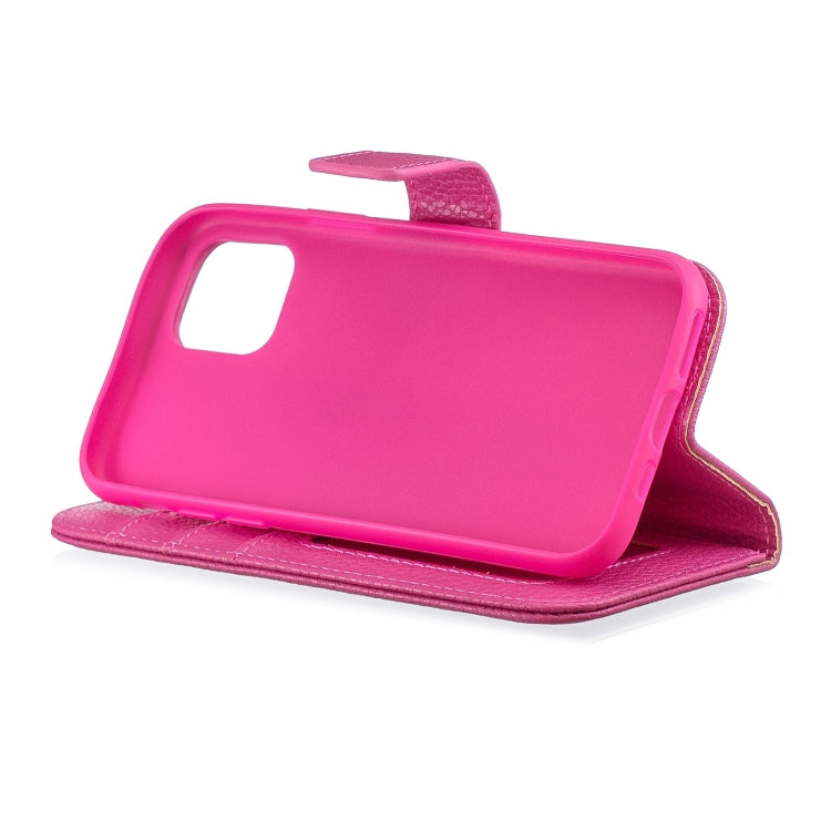 For iPhone 11 Pro Lychee Texture Horizontal Flip Leather Casewith Holder & Card Slots & Wallet & Photo Frame