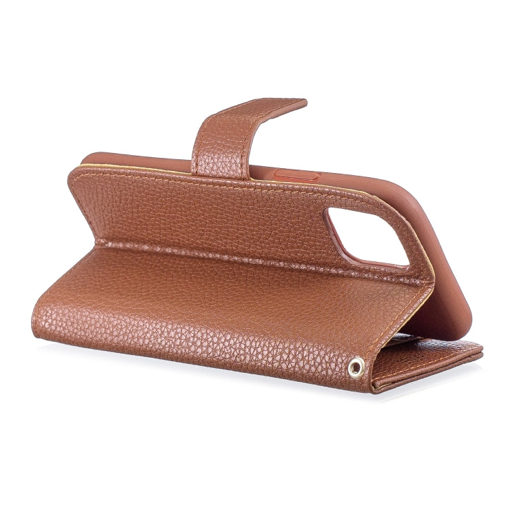 For iPhone 11 Pro Lychee Texture Horizontal Flip Leather Casewith Holder & Card Slots & Wallet & Photo Frame