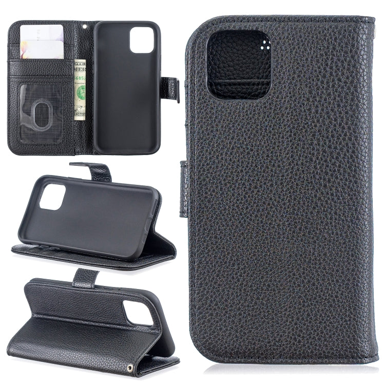 For iPhone 11 Pro Lychee Texture Horizontal Flip Leather Casewith Holder & Card Slots & Wallet & Photo Frame