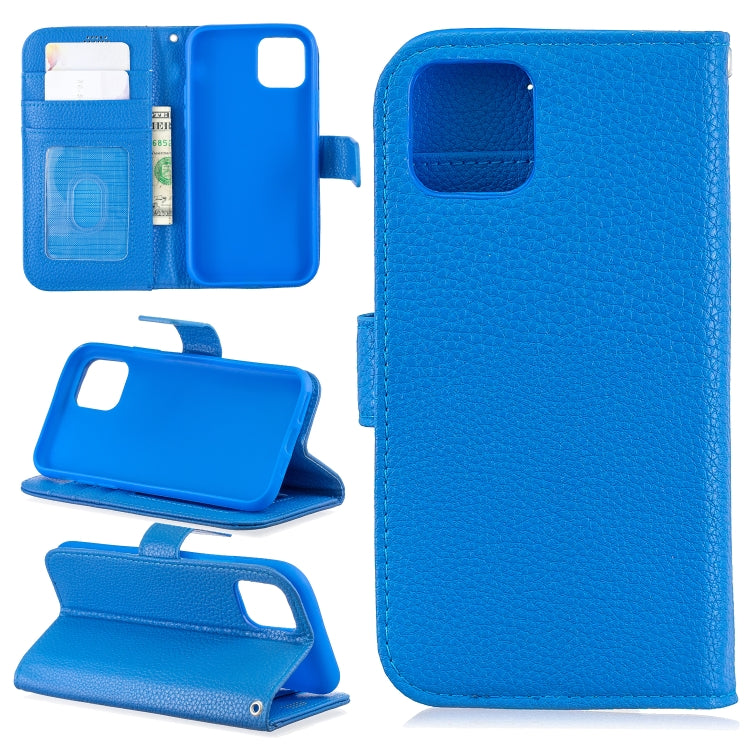 For iPhone 11 Pro Lychee Texture Horizontal Flip Leather Casewith Holder & Card Slots & Wallet & Photo Frame