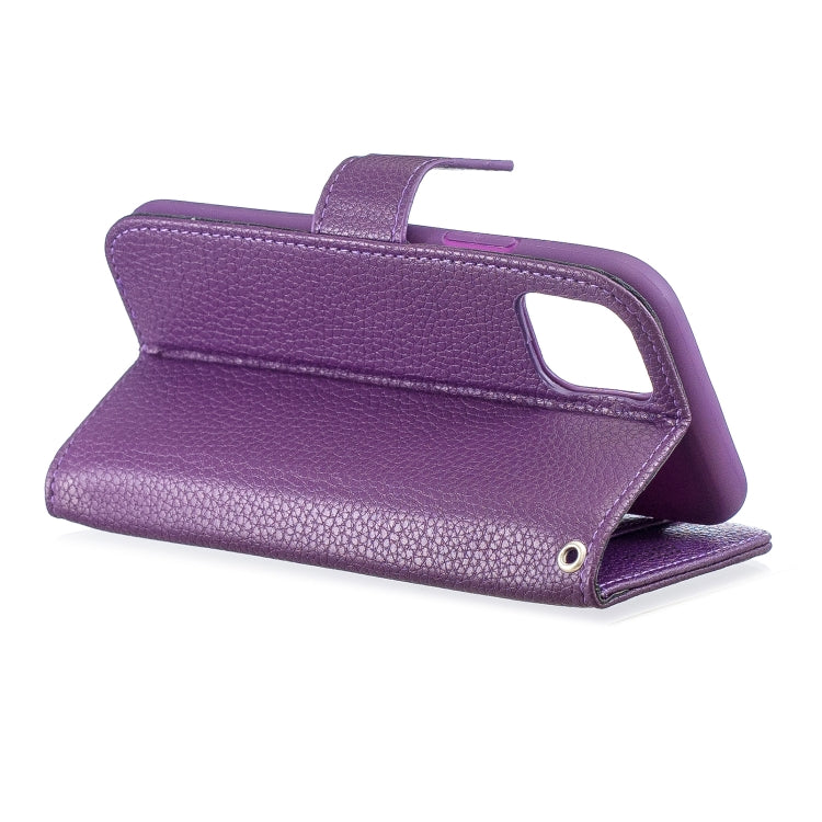 For iPhone 11 Pro Lychee Texture Horizontal Flip Leather Casewith Holder & Card Slots & Wallet & Photo Frame