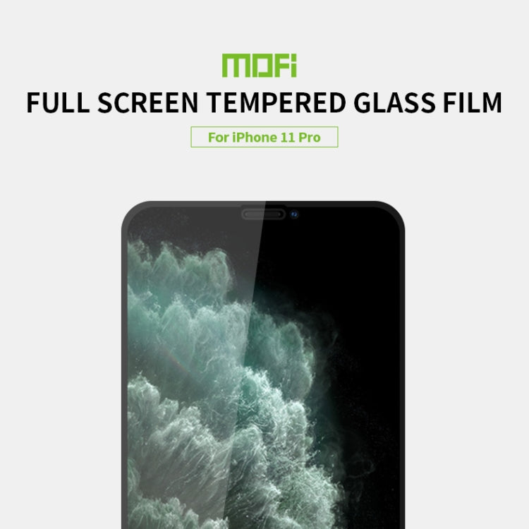 For iPhone 11 Pro MOFI 9H 2.5D Full Screen Tempered Glass Film