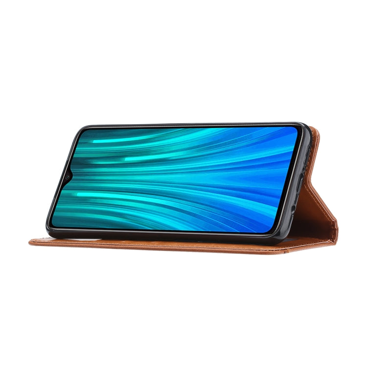 For Xiaomi Redmi Note8 Pro Knead Skin Texture Horizontal Flip Leather Case with Photo Frame & Holder & Card Slots & Wallet
