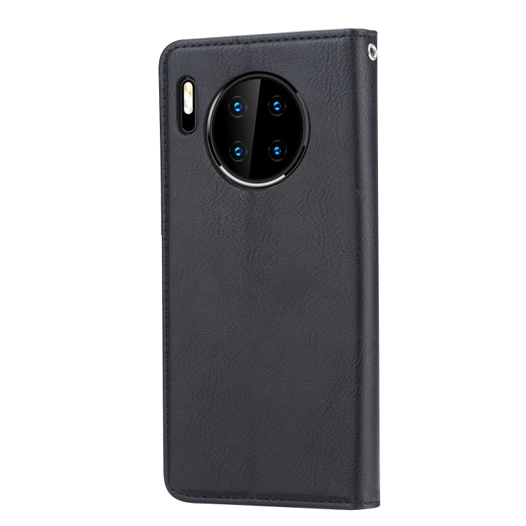 For Huawei Mate 30 Pro Knead Skin Texture Horizontal Flip Leather Case with Photo Frame & Holder & Card Slots & Wallet