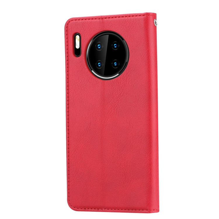 For Huawei Mate 30 Pro Knead Skin Texture Horizontal Flip Leather Case with Photo Frame & Holder & Card Slots & Wallet