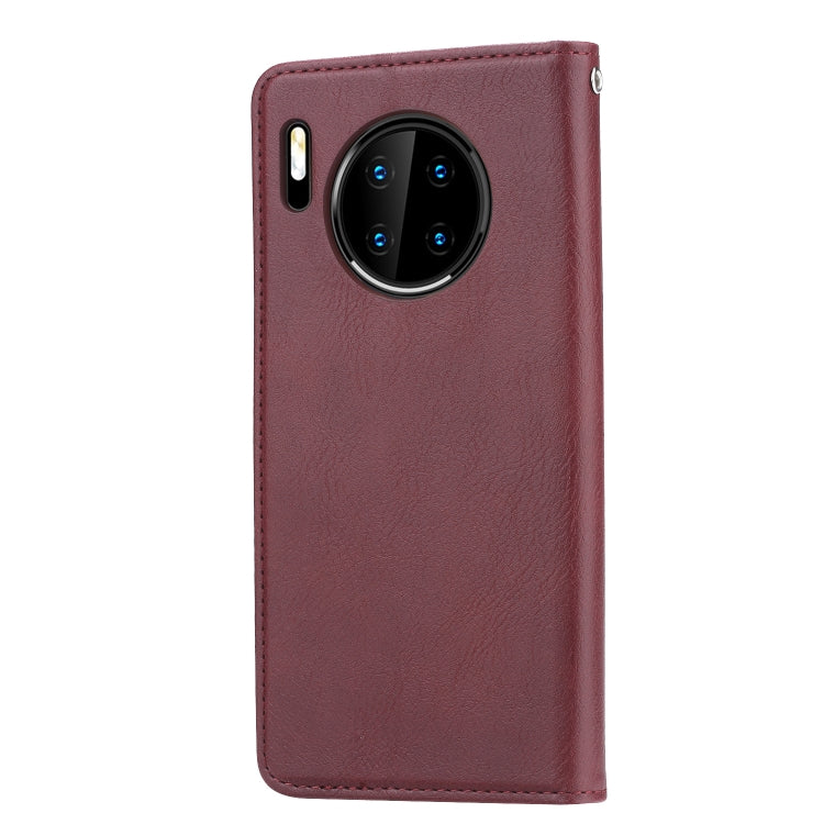 For Huawei Mate 30 Pro Knead Skin Texture Horizontal Flip Leather Case with Photo Frame & Holder & Card Slots & Wallet
