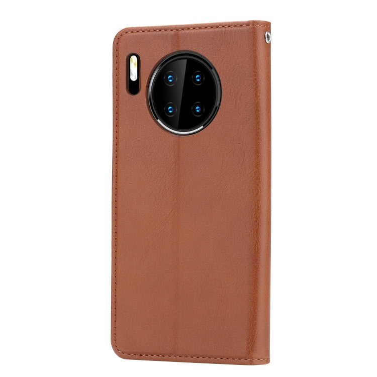 For Huawei Mate 30 Pro Knead Skin Texture Horizontal Flip Leather Case with Photo Frame & Holder & Card Slots & Wallet