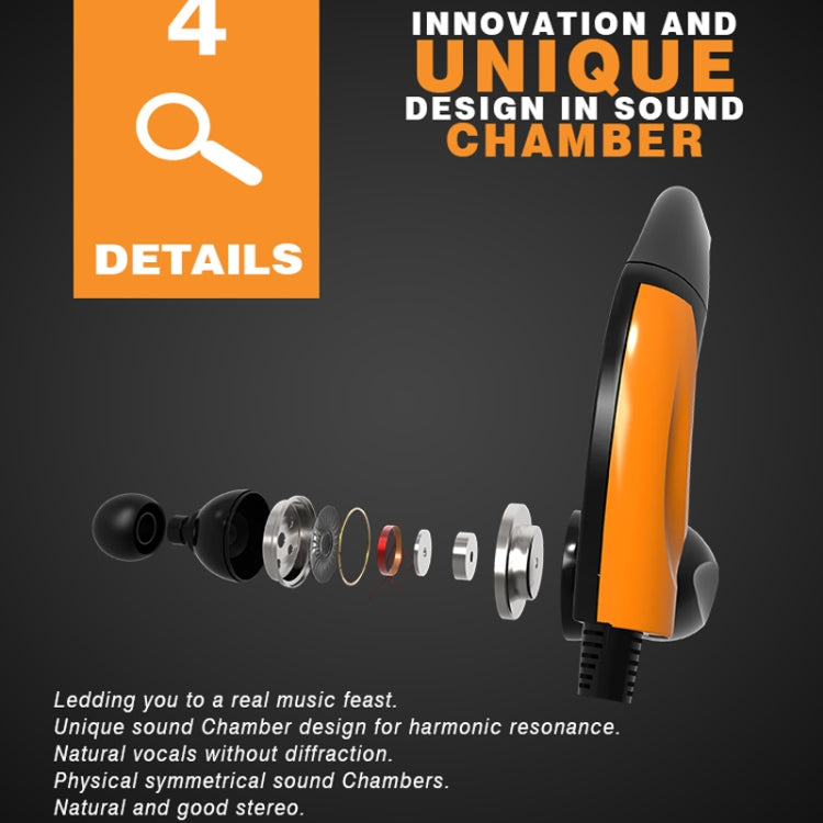 MDR-J039 Waterproof IPX7 10mm Speaker Ergonomic Wired Earhook Earphone Support Underwater Sports