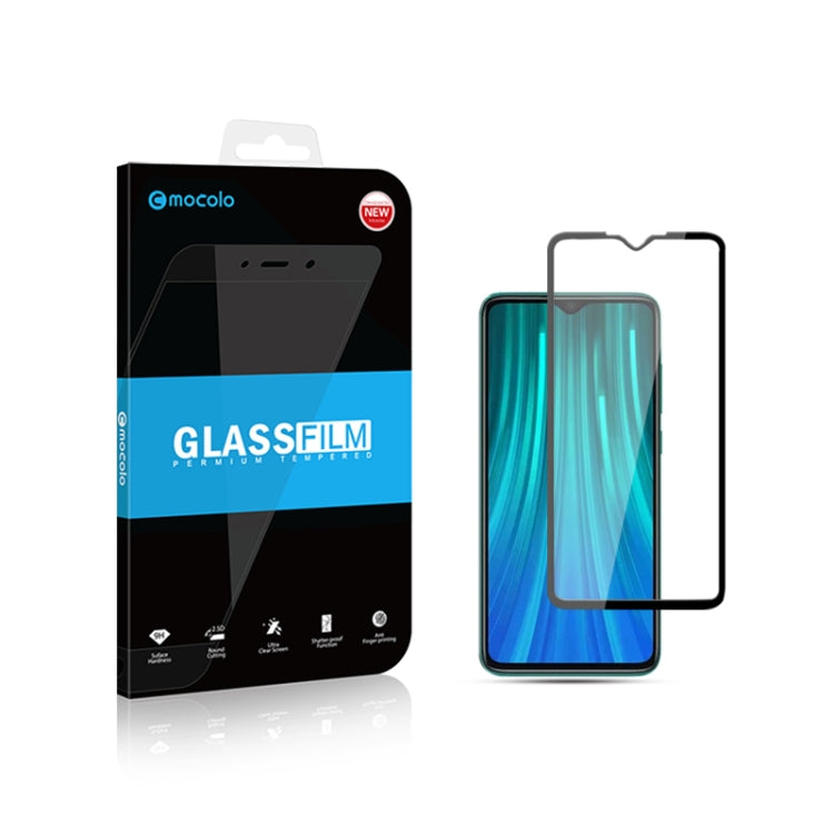 For Xiaomi Redmi Note 8 mocolo 0.33mm 9H 2.5D Full Glue Tempered Glass Film