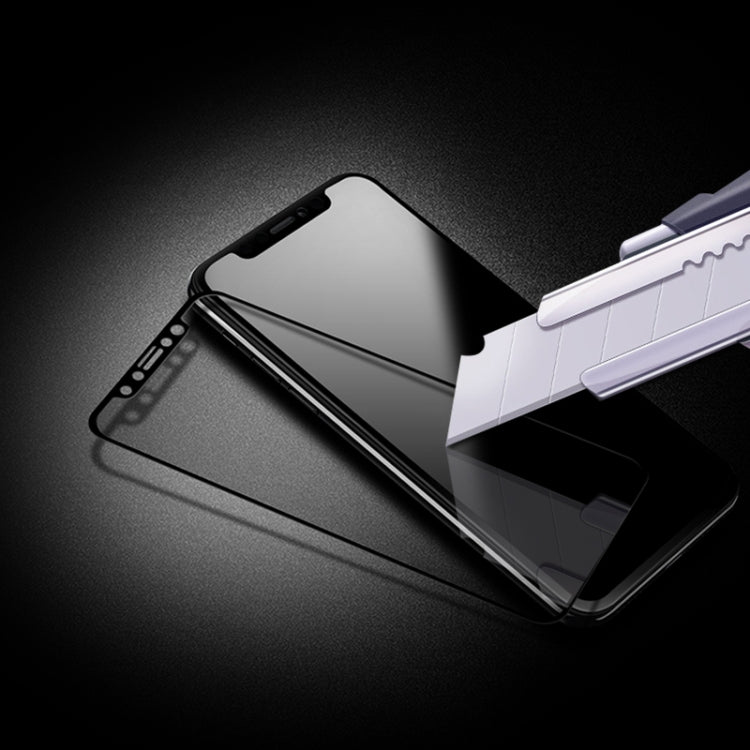 For iPhone 11 Pro 2pcs mocolo 0.33mm 9H 2.5D Full Glue Tempered Glass Film(Black)