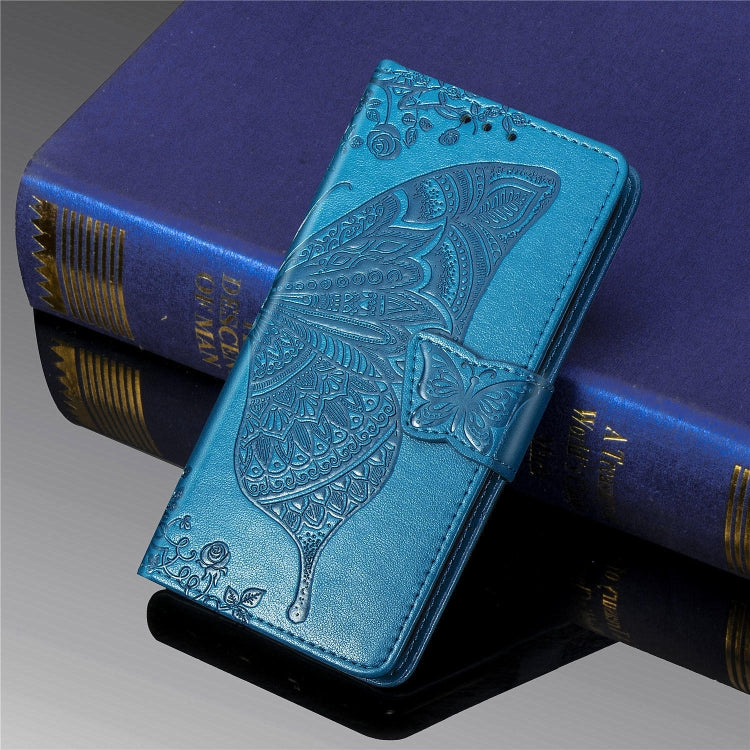 For Huawei Mate 30 Pro Butterfly Love Flower Embossed Horizontal Flip Leather Case with Bracket / Card Slot / Wallet / Lanyard