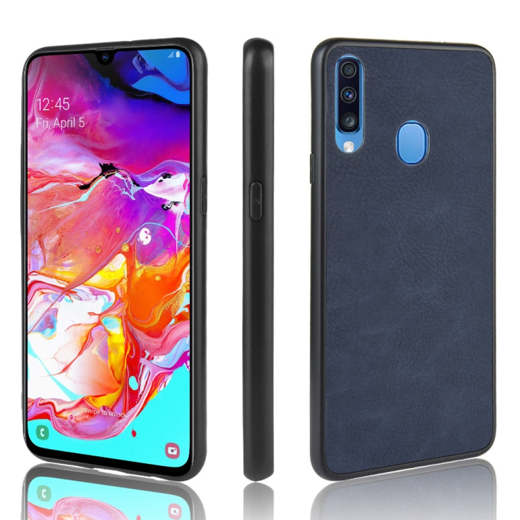 For Galaxy A20s Shockproof Sheep Skin PC + PU + TPU Case