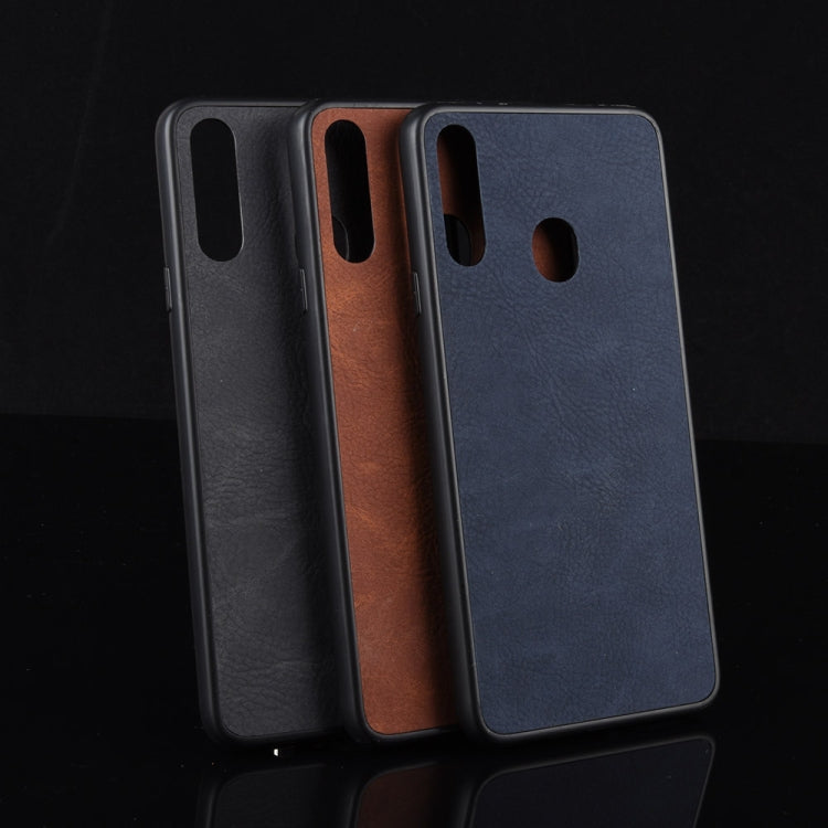 For Galaxy A20s Shockproof Sheep Skin PC + PU + TPU Case