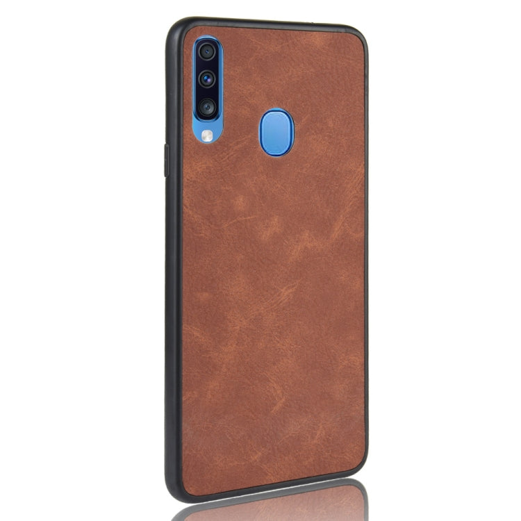 For Galaxy A20s Shockproof Sheep Skin PC + PU + TPU Case