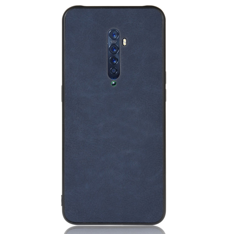 For Oppo Reno2 Shockproof Sheep Skin PC + PU + TPU Case(Blue)