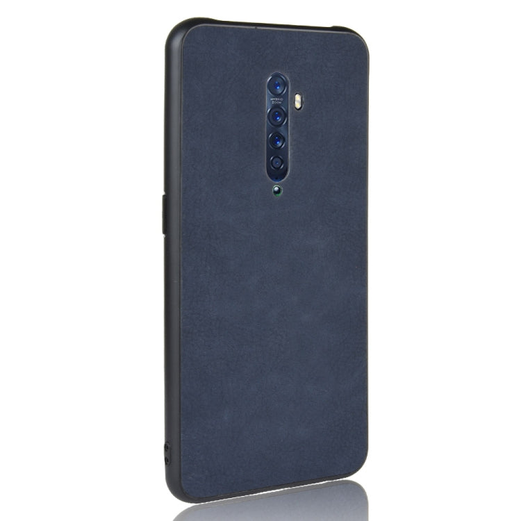 For Oppo Reno2 Shockproof Sheep Skin PC + PU + TPU Case(Blue)