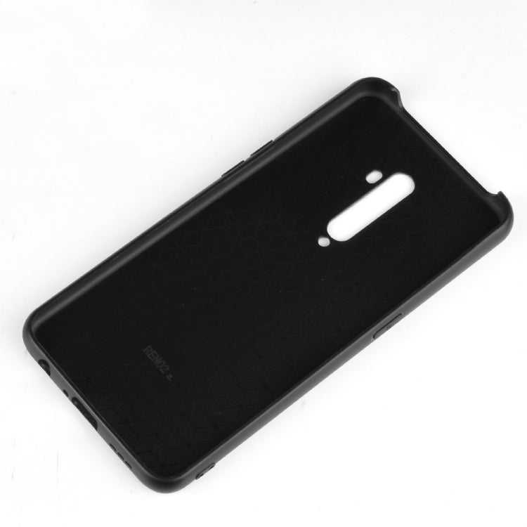 For Oppo Reno2 Shockproof Sheep Skin PC + PU + TPU Case(Blue)