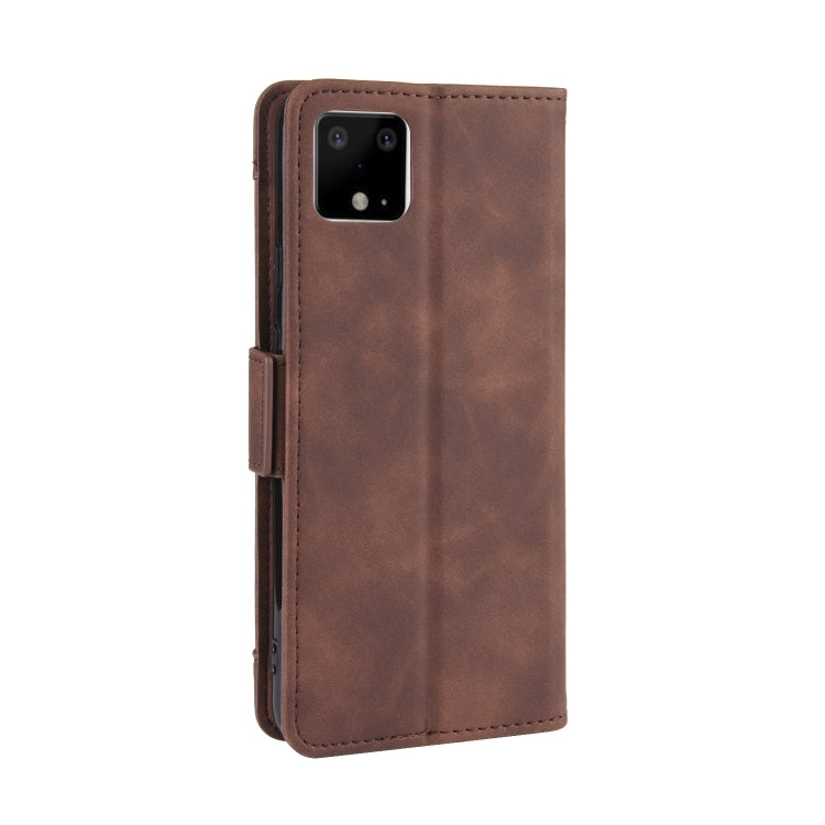 For Google Pixel 4 Wallet Style Skin Feel Calf Pattern Leather Case with Separate Card Slot