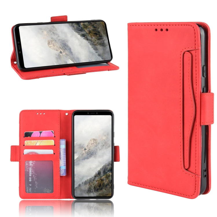 For Google Pixel 4 Wallet Style Skin Feel Calf Pattern Leather Case with Separate Card Slot