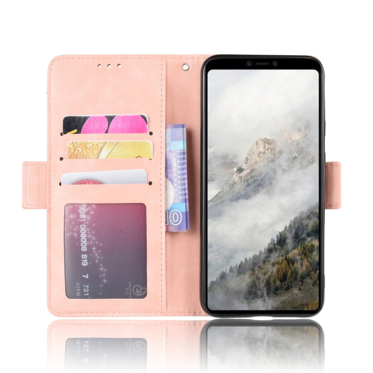 For Google Pixel 4 Wallet Style Skin Feel Calf Pattern Leather Case with Separate Card Slot