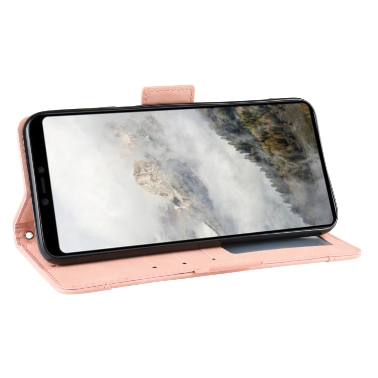 For Google Pixel 4 Wallet Style Skin Feel Calf Pattern Leather Case with Separate Card Slot