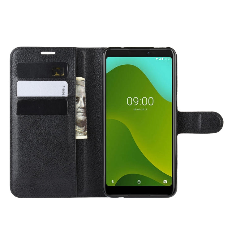 For Wiko Y70 Litchi Texture Horizontal Flip Leather Case with Wallet & Holder & Card Slots