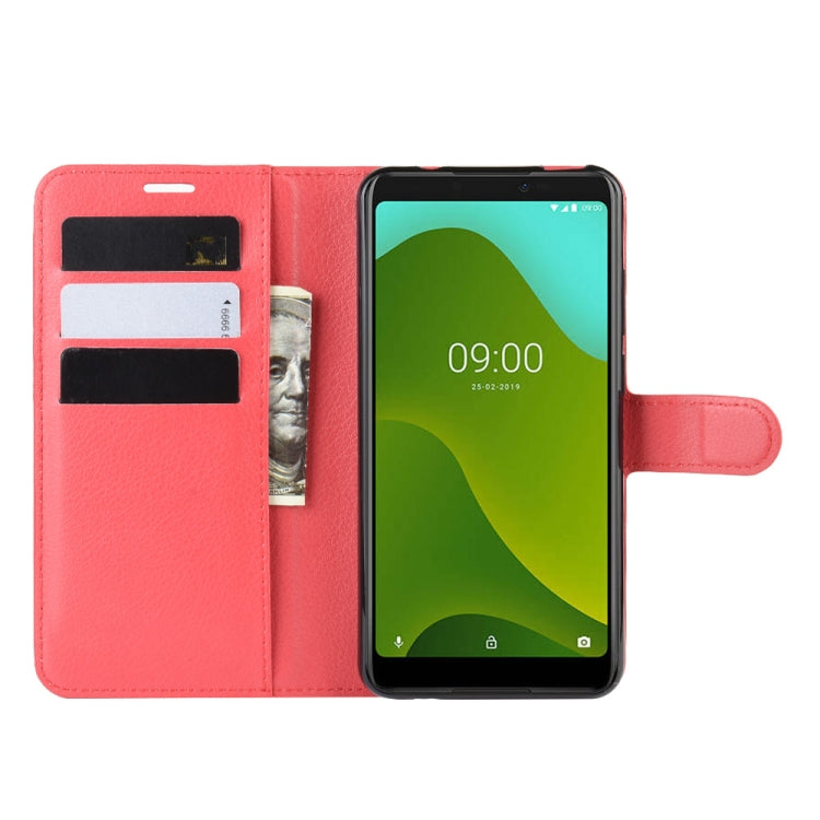 For Wiko Y70 Litchi Texture Horizontal Flip Leather Case with Wallet & Holder & Card Slots