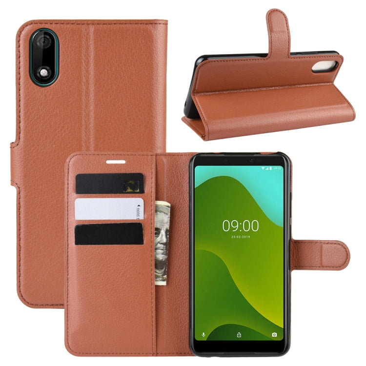For Wiko Y70 Litchi Texture Horizontal Flip Leather Case with Wallet & Holder & Card Slots