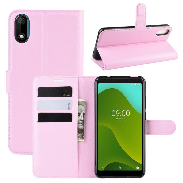 For Wiko Y70 Litchi Texture Horizontal Flip Leather Case with Wallet & Holder & Card Slots