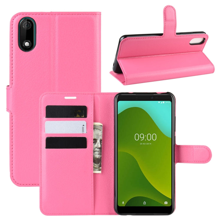 For Wiko Y70 Litchi Texture Horizontal Flip Leather Case with Wallet & Holder & Card Slots