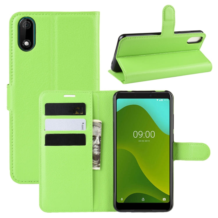 For Wiko Y70 Litchi Texture Horizontal Flip Leather Case with Wallet & Holder & Card Slots