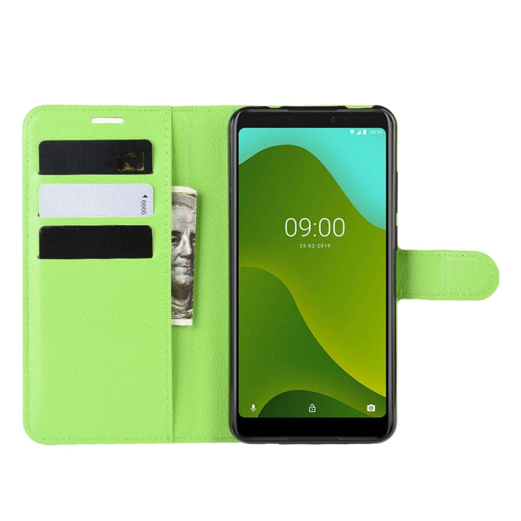 For Wiko Y70 Litchi Texture Horizontal Flip Leather Case with Wallet & Holder & Card Slots