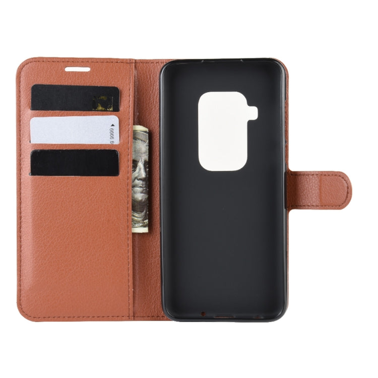 For Motorola One Zoom Litchi Texture Horizontal Flip Leather Case with Wallet & Holder & Card Slots