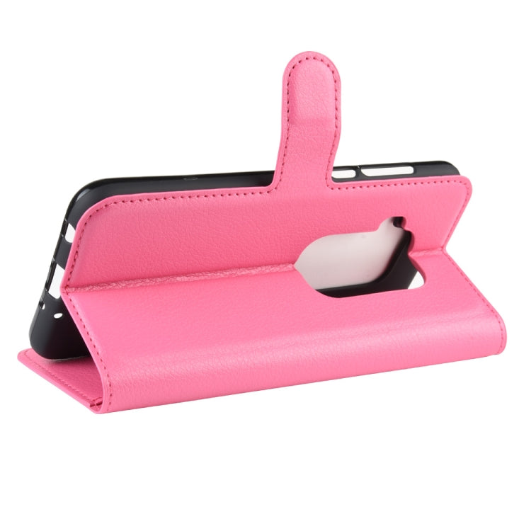 For Motorola One Zoom Litchi Texture Horizontal Flip Leather Case with Wallet & Holder & Card Slots