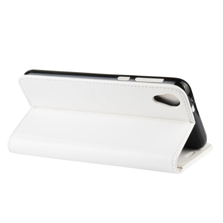 For Motorola Moto E6 R64 Texture Single Fold Horizontal Flip Leather Case with Holder & Card Slots & Wallet