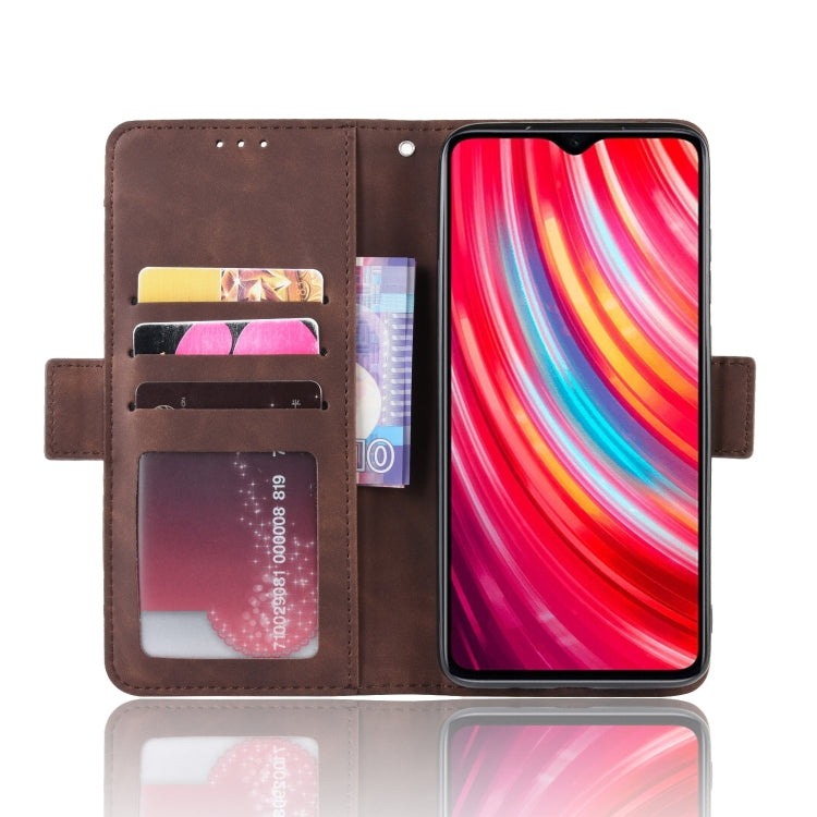For Xiaomi Redmi Note 8 Pro Wallet Style Skin Feel Calf Pattern Leather Case ï¼Œwith Separate Card Slot