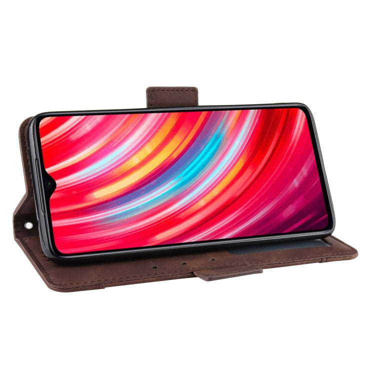 For Xiaomi Redmi Note 8 Pro Wallet Style Skin Feel Calf Pattern Leather Case ï¼Œwith Separate Card Slot