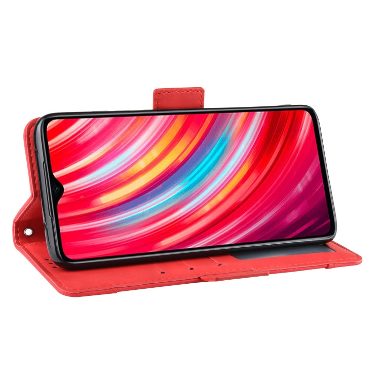 For Xiaomi Redmi Note 8 Pro Wallet Style Skin Feel Calf Pattern Leather Case ï¼Œwith Separate Card Slot