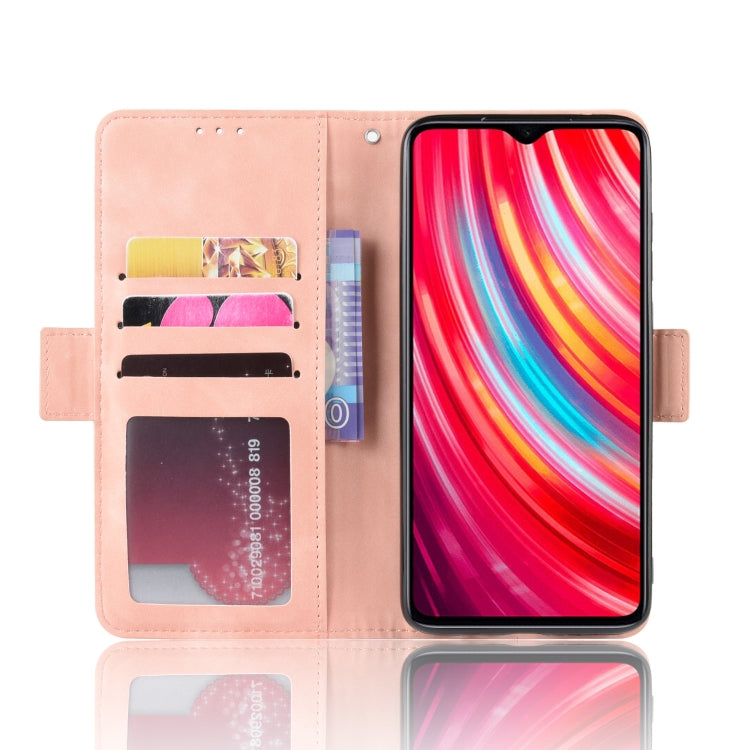 For Xiaomi Redmi Note 8 Pro Wallet Style Skin Feel Calf Pattern Leather Case ï¼Œwith Separate Card Slot