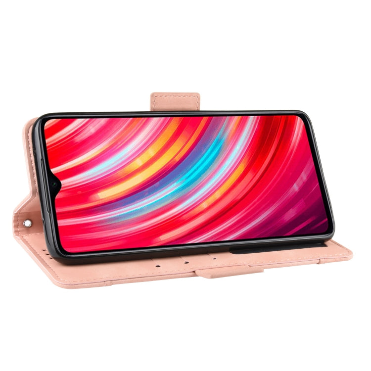 For Xiaomi Redmi Note 8 Pro Wallet Style Skin Feel Calf Pattern Leather Case ï¼Œwith Separate Card Slot