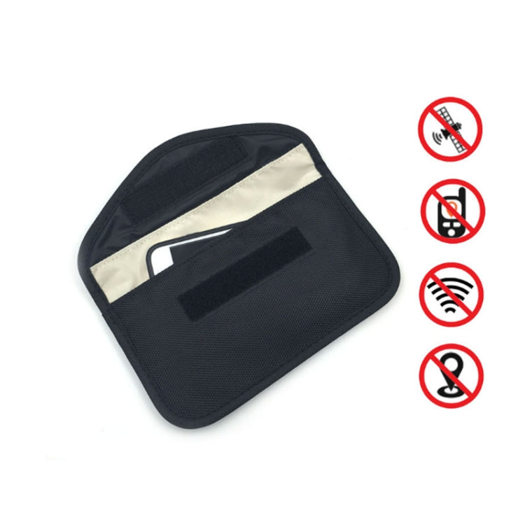 Cell Phone Radiation Protection Cell Phone Signal Shielding Anti-Positioning Cell Phone Bag(Black)