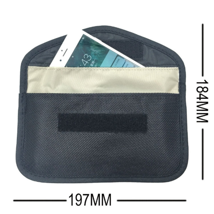 Cell Phone Radiation Protection Cell Phone Signal Shielding Anti-Positioning Cell Phone Bag(Black)