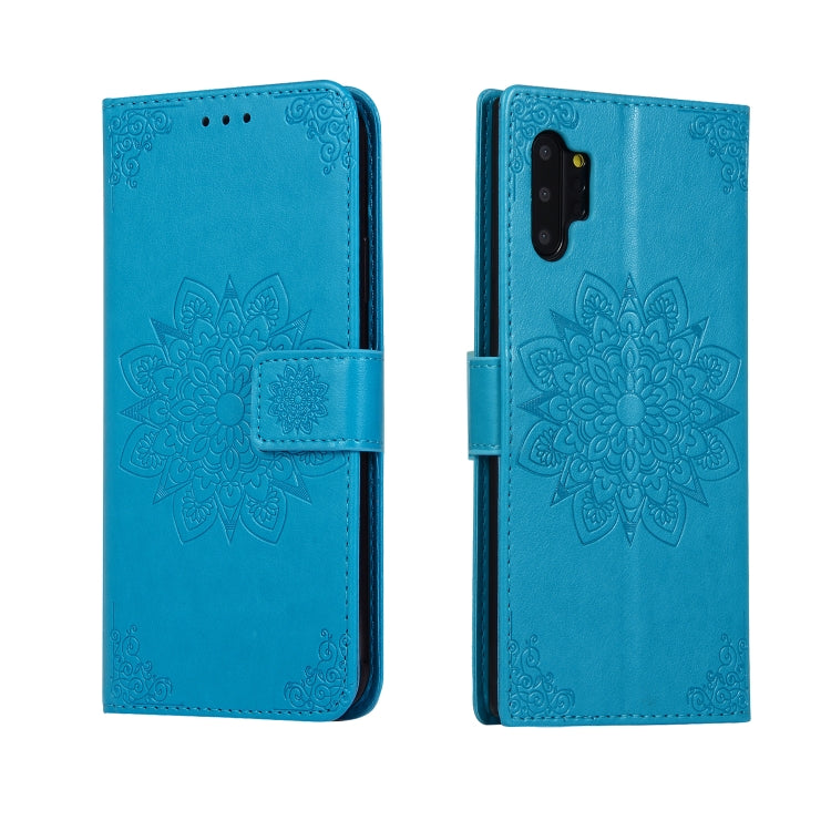 For Galaxy Note10 Plus Embossed Kaleidoscope Flower Horizontal Flip Leather Case with Holder & Card Slots & Wallet