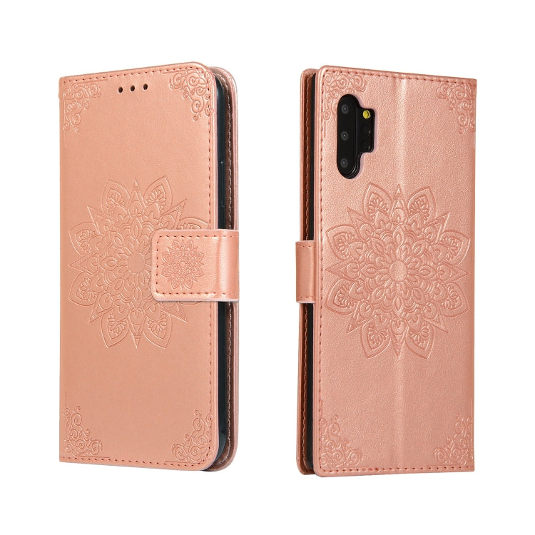 For Galaxy Note10 Plus Embossed Kaleidoscope Flower Horizontal Flip Leather Case with Holder & Card Slots & Wallet