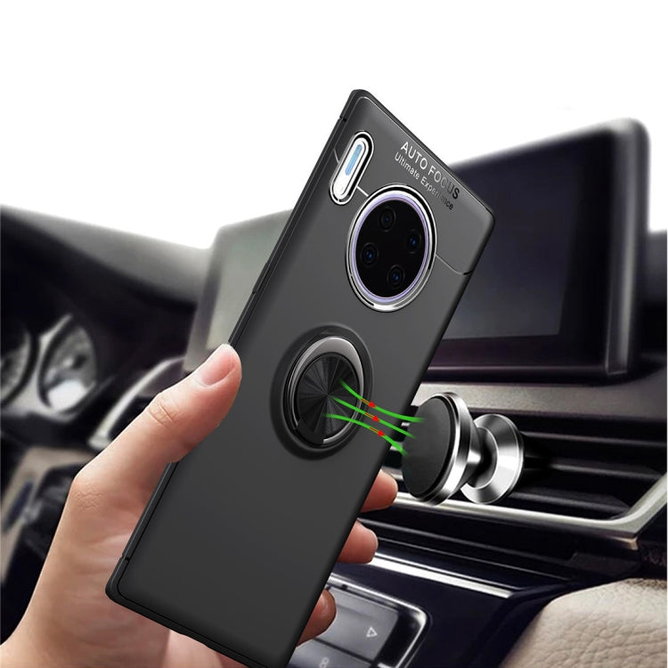 For Huawei Mate 30 Pro Metal Ring Holder 360 Degree Rotating TPU Case