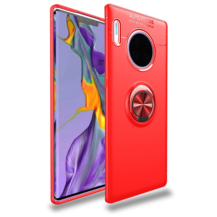 For Huawei Mate 30 Pro Metal Ring Holder 360 Degree Rotating TPU Case