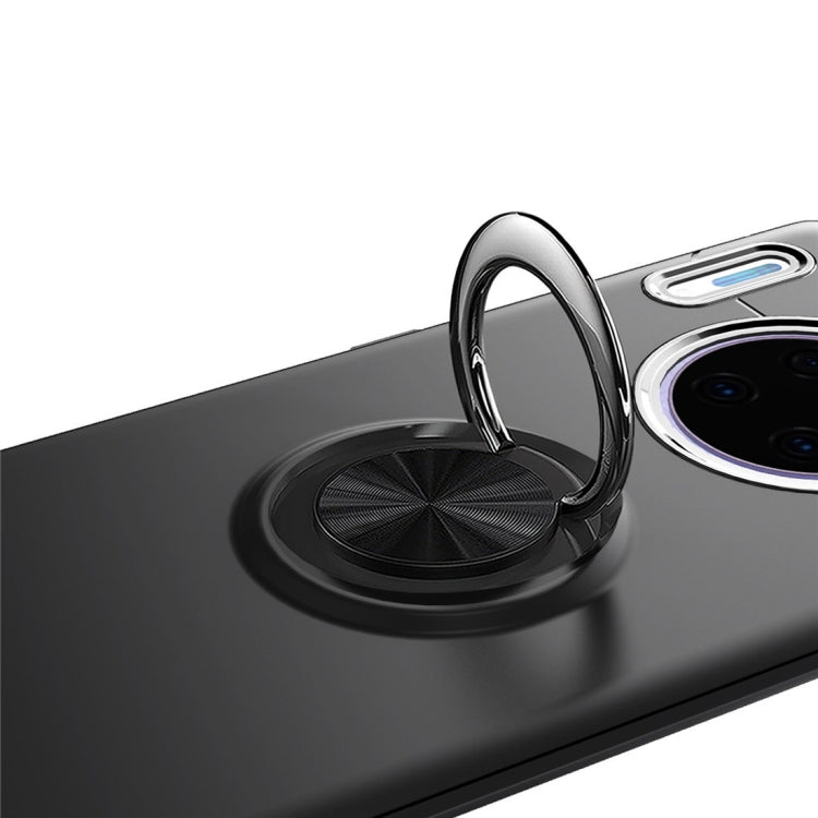 For Huawei Mate 30 Pro Metal Ring Holder 360 Degree Rotating TPU Case